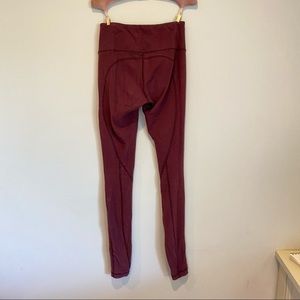 Lululemon maroon leggings
